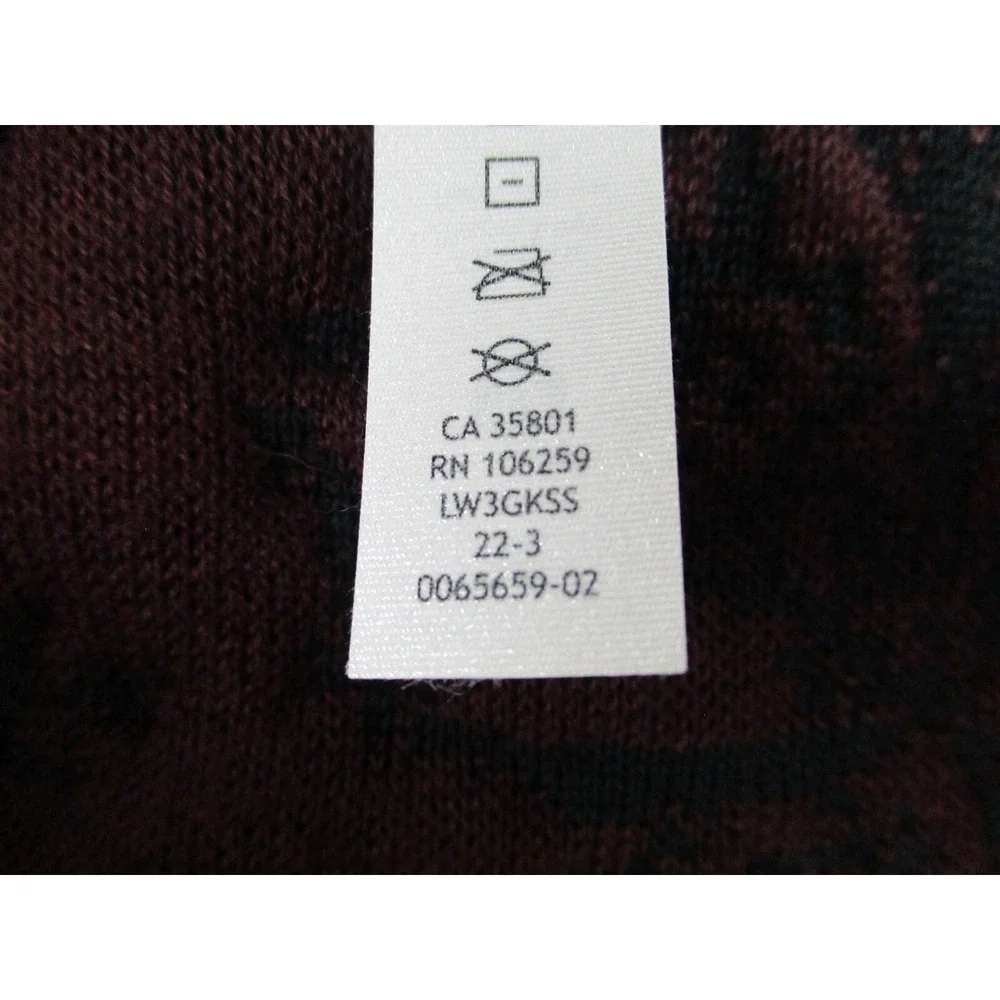 NWT Lululemon Jacquard Multi-Texture Sweater Womens Sz 6 Red Merlot Merino Wool‎
